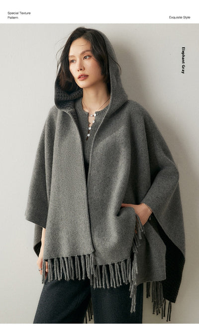 Capa Poncho con Capucha y Aislamiento de Aire Engrosado - Image 21