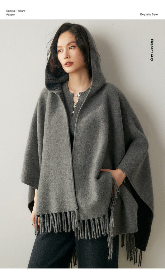 Capa Poncho con Capucha y Aislamiento de Aire Engrosado - Image 21