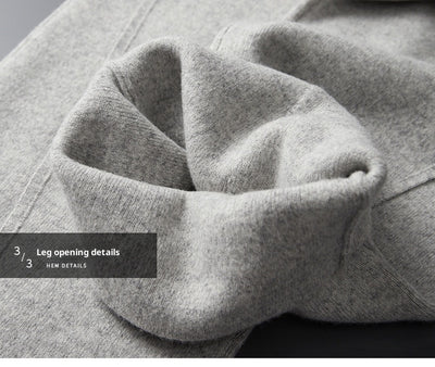 Conjunto Deportivo Lana Pura Hombre: Sudadera sin Costuras y Pantalón Tejido con Cordón - Image 18
