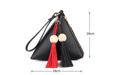 Bolso Mula Triangular con Monedero - Diseño Geométrico para Verano - Image 12
