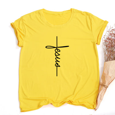 Camiseta Estilo Europeo Americana con Mensaje Faith - Image 11
