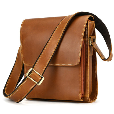 Bolso Bandolera de Cuero Genuino para Hombre - Image 14