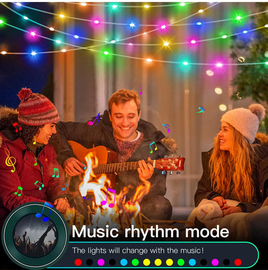 Guirnalda LED Inteligente Multicolor con Bluetooth y Control USB - Image 8
