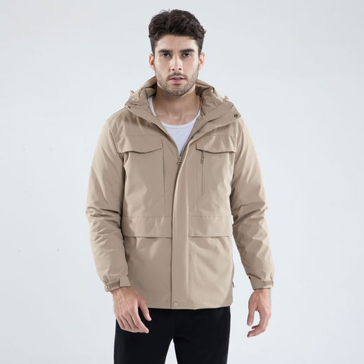 Chaqueta Montañera 3 en 1 Multibolsillos Talla Grande - Image 18
