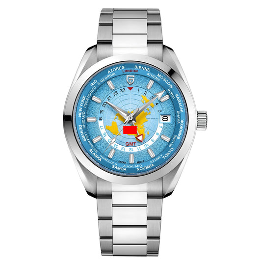 Reloj Mecánico Multifuncional GMT Doble Zona Horaria Luminoso Resistente al Agua - Image 6