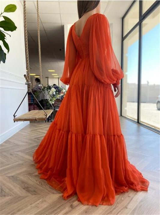 Vestido de Gasa Elegante con Escote Profundo para Fiestas - Image 2