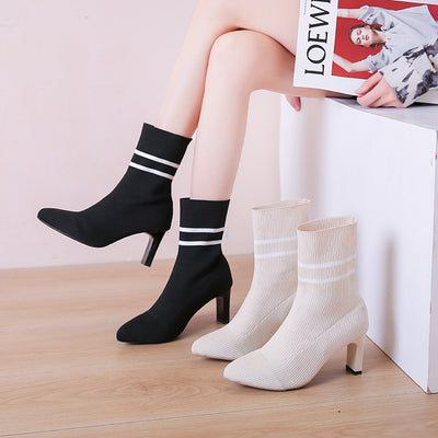 Botas Stiletto Puntiagudas Elegantes para Mujer