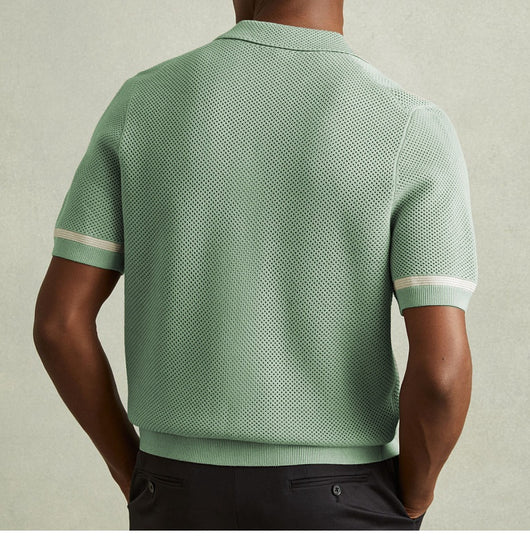 Polo Cubano de Manga Corta en Punto para Hombre - Estilo Verano - Image 25