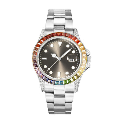Reloj de Acero Inoxidable para Hombre con Diamantes y Esfera Luminosa - Image 13