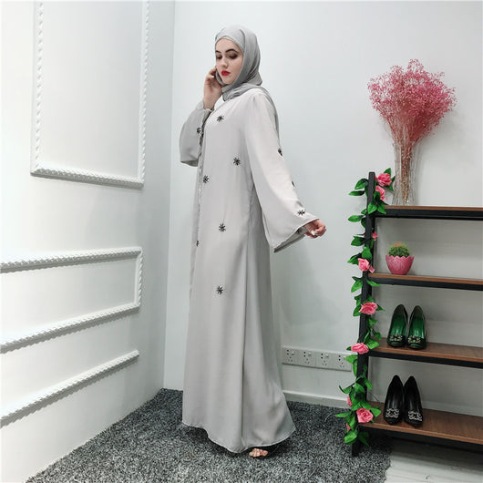 Cardigan Bordado Elegante con Pañoleta a Juego - Image 6