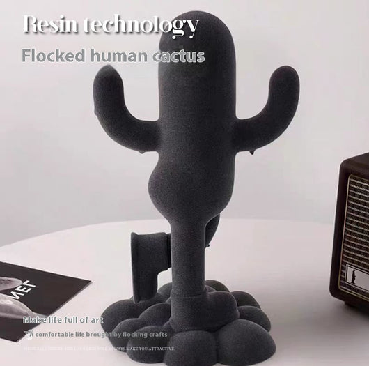 Adorno Decorativo Cactus Humanizado con Textura Suave - Image 14