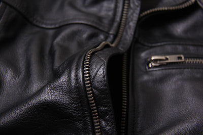 Chaqueta de Cuero Slim Fit con Cuello Alto para Hombre - Diseño Moderno y Trendy - Image 12