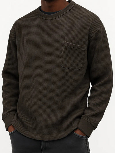 Sudadera Casual Cuello Redondo Manga Larga Talla Grande para Hombre - Image 12