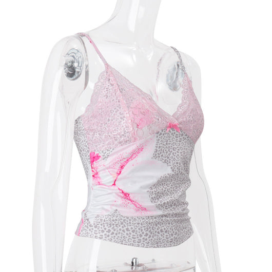 Top Corto Sexy con Tirantes y Encaje - Image 14