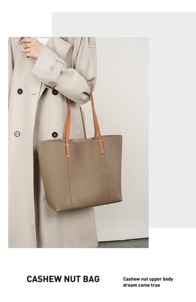 Bolso Tote de Cuero Genuino Hecho a Mano - Bolsa Portátil para Mujer - Image 10