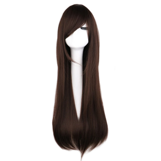 Peluca de Cabello Liso Largo con Base de Malla Mate - Image 35