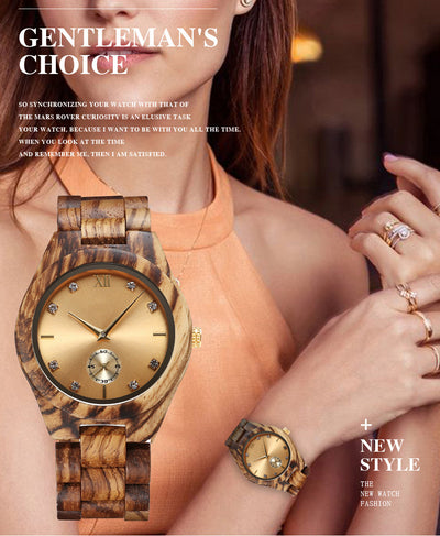 Reloj de Cuarzo para Mujer con Esfera de Madera - Image 10