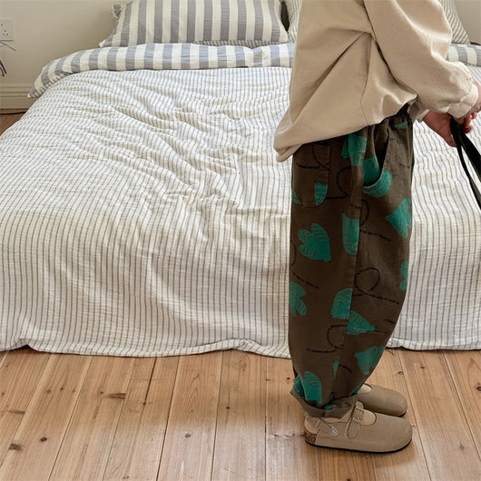 Pantalones Casuales de Algodón Lavado para Niños - Image 9