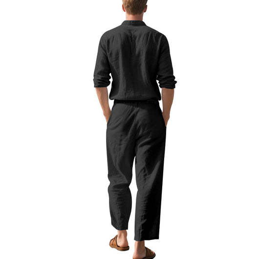 Conjunto de Dos Piezas: Camisa Suelta de Manga Larga y Pantalón Cómodo - Image 32