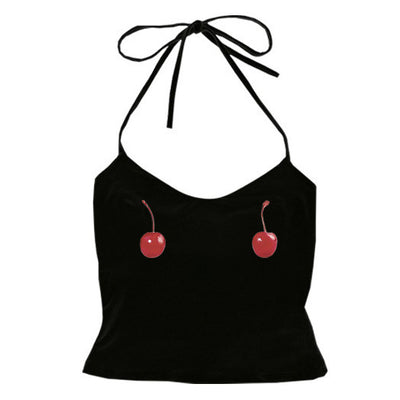Camiseta Niña Estampado Cereza Sin Mangas Estilo Urbano - Image 16