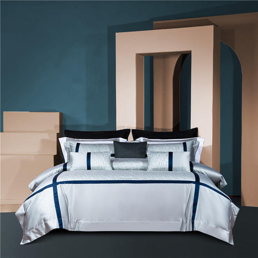 Juego de Cama Completo 4 Piezas Algodón Puro Jacquard - Image 15