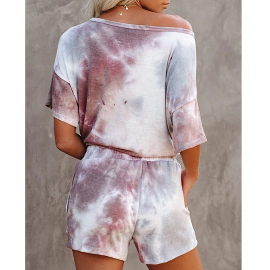 Pijama Tie-Dye Estampado para Casa y Deportes - Image 5