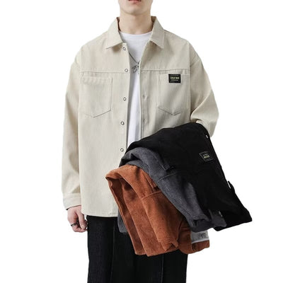 Chaqueta de Pana para Hombre - Camisa Casual de Manga Larga - Image 5