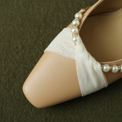Zapatos de Dama Elegantes con Perlas Decorativas - Image 13