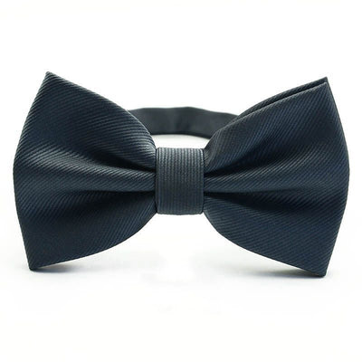 Corbata de Moño Elegante a Rayas para Padrino - Negro, Rojo y Azul - Image 3
