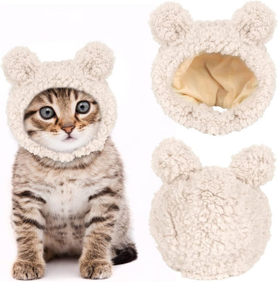 Gorro Disfraz de Osito Cálido para Gatos y Mascotas Pequeñas - Image 10