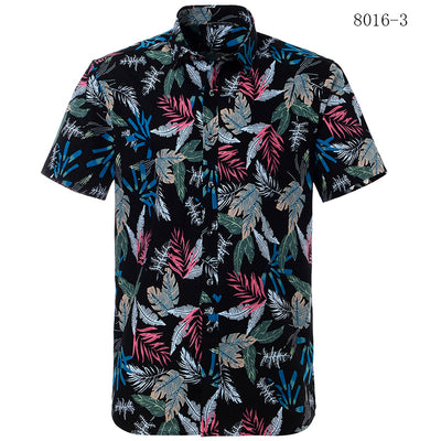 Camisa de manga corta estampada para hombre estilo europeo - Image 2