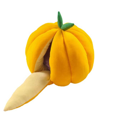 Cama Nido Cálida para Gatos - Casa Tipo Calabaza Cerrada con Bolsa de Dormir - Image 9