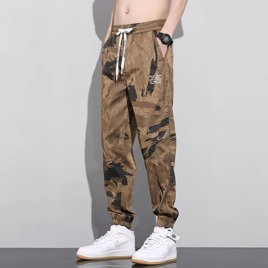 Pantalones Harem Camuflaje Versátiles para Trabajo y Casual - Image 3