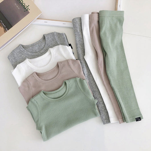 Conjunto de Ropa Interior Infantil de Dos Piezas para Casa