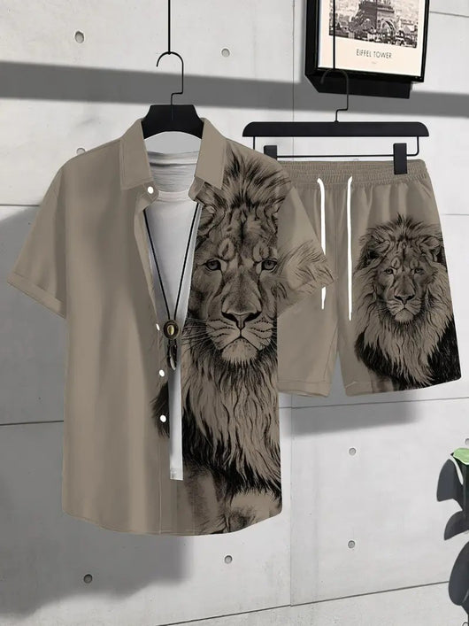 Conjunto Casual Estampado Animal - Playera y Shorts - Image 41