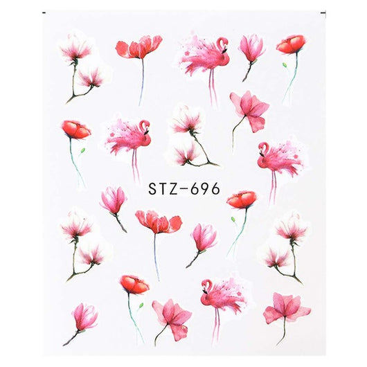 Pegatinas de Agua para Uñas Flores Tinta - Diseños Acuáticos - Image 15