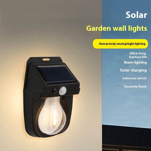 Lámpara Solar de Pared para Jardín - Decoración Exterior con Filamento Tungsteno - Image 4