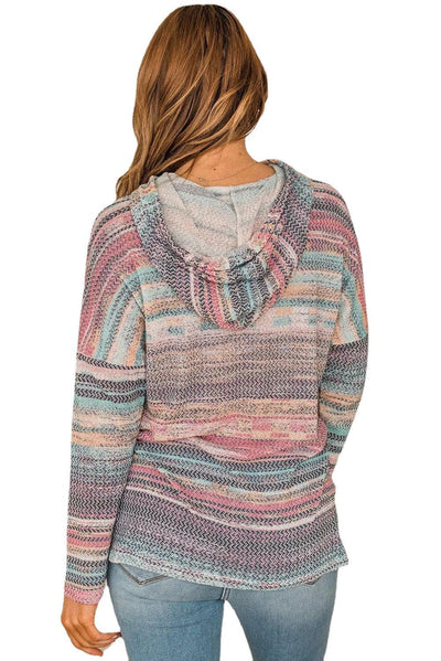 Blusa Casual de Cuello Redondo con Rayas Estampadas para Mujer - Image 4