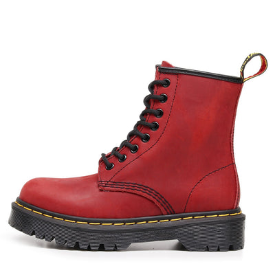 Botas Motociclista de Cuero Genuino Estilo Británico para Mujer - Image 4