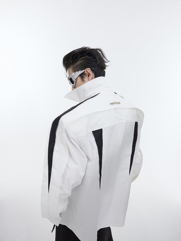 Cardigan Acolchado con Costuras en Relieve 3D