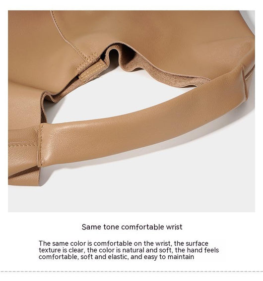 Bolso Tote de Cuero Suave - Bolsa Casual de Hombro Estilo Idle para Mujer - Image 11