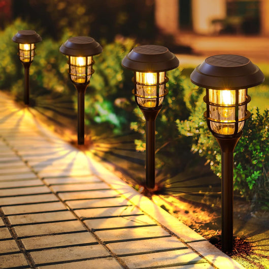 Luz LED Solar para Jardín con Diseño de Franjas - Image 16