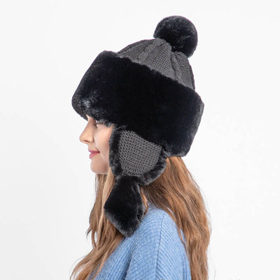Gorro Lei Feng Premium con Orejeras de Pelaje de Conejo y Forro Polar - Image 3