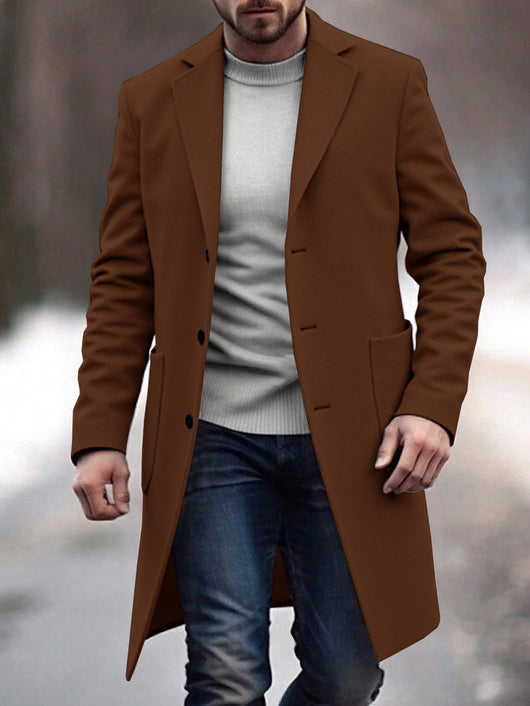 Abrigo Trinchera de Lana para Hombre - Elegancia Clásica - Image 9