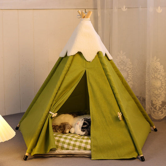 Cama Tienda para Gatos - Nido Desmontable y Lavable Tamaño Pequeño y Mediano - Image 3