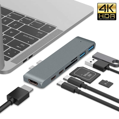 Adaptador USB-C 7 en 1 con HDMI 4K para Laptop - Image 3