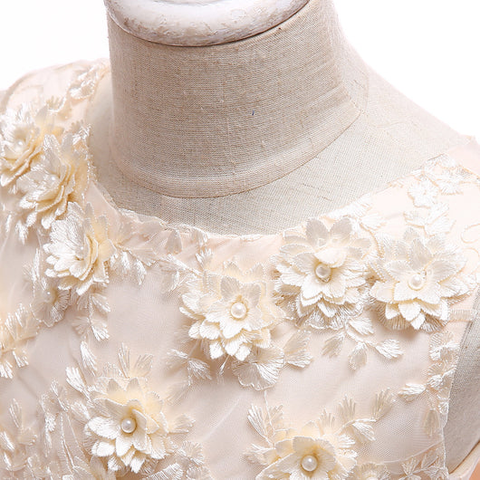 Vestido de Fiesta Infantil con Falda Tutú de Flores - Hecho a Mano - Image 18