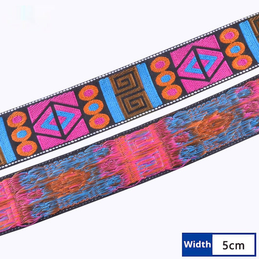 Cinta de Encaje Jacquard Círculo 5cm - Accesorios de Moda y Prendas - Image 4