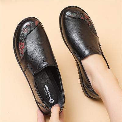 Zapatos Casuales de Cuero Suave con Suela Plana para Mujeres Mayores - Image 6