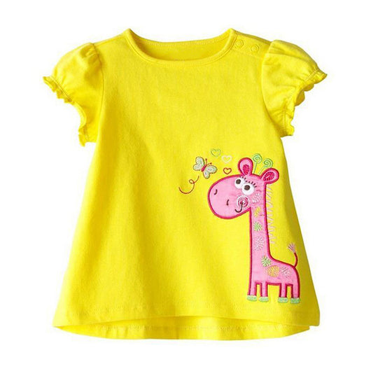 Playera Infantil de Algodón para Niña - Manga Corta - Image 8